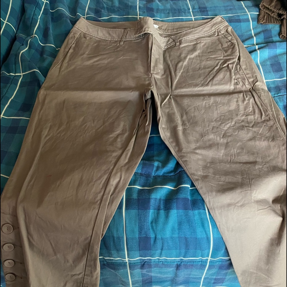 Tan crop pants